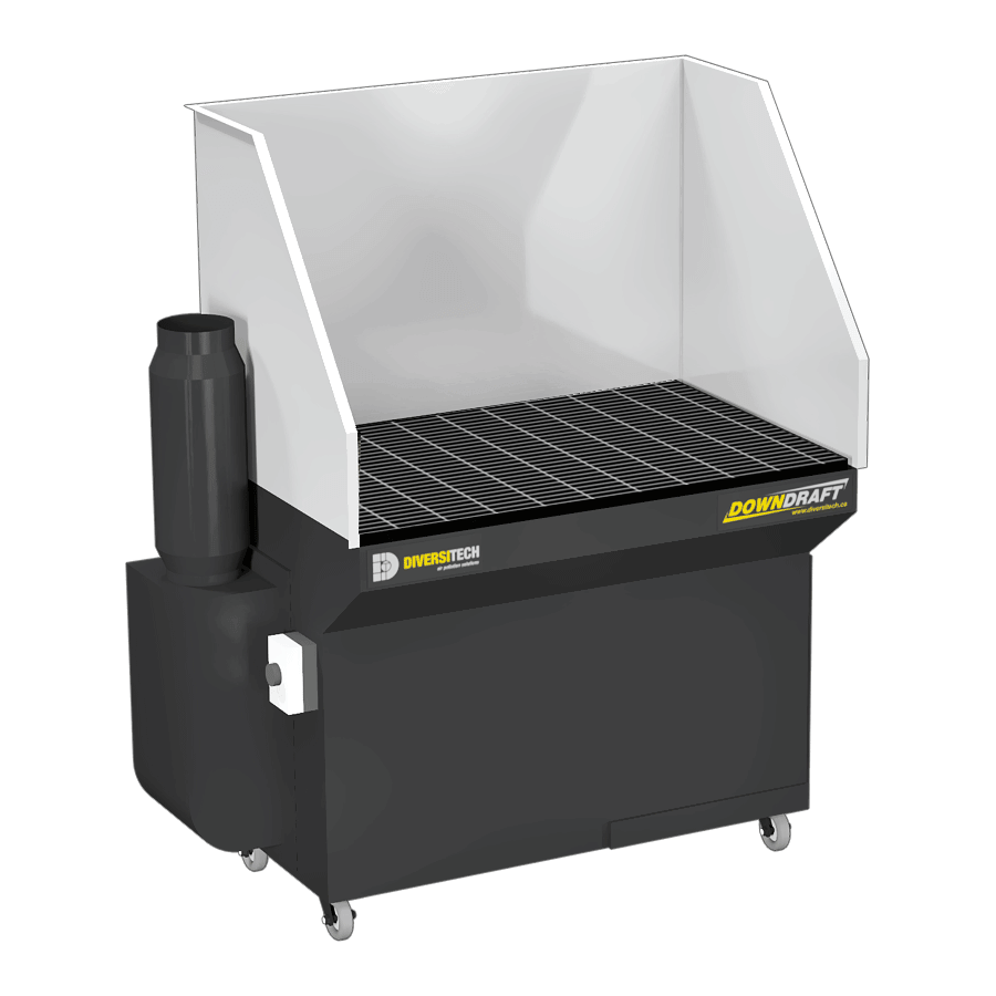 DD-2X4 3HP Downdraft Table with Welding, Grinding, and Deburring Kit