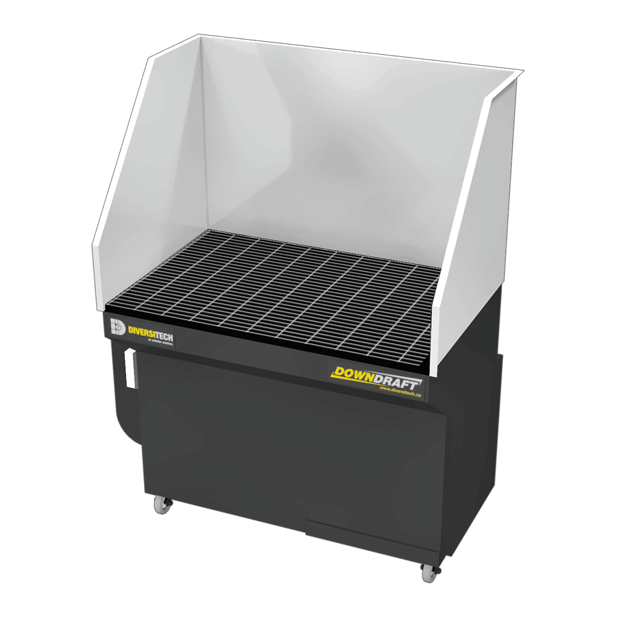 DD-2X4 3HP Downdraft Table with Welding, Grinding, and Deburring Kit