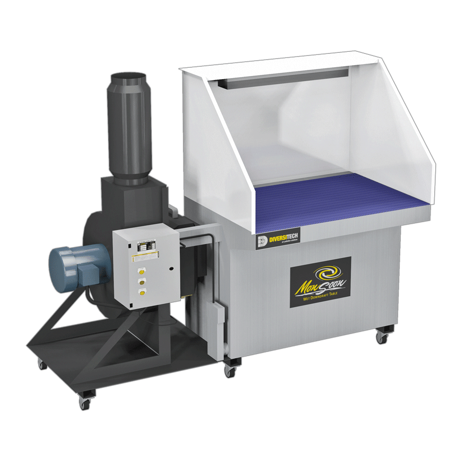 MDD-3X4 Monsoon Wet Downdraft Table Grinding, Sanding, Deburring