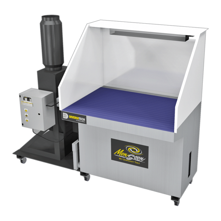 Monsoon 3X4 Wet Downdraft Table for Grinding, Deburring and Sanding