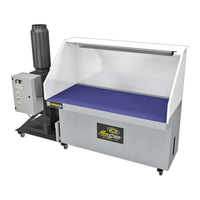 3X6 Wet Downdraft Table for Grinding, Deburring & Sanding Diversitech