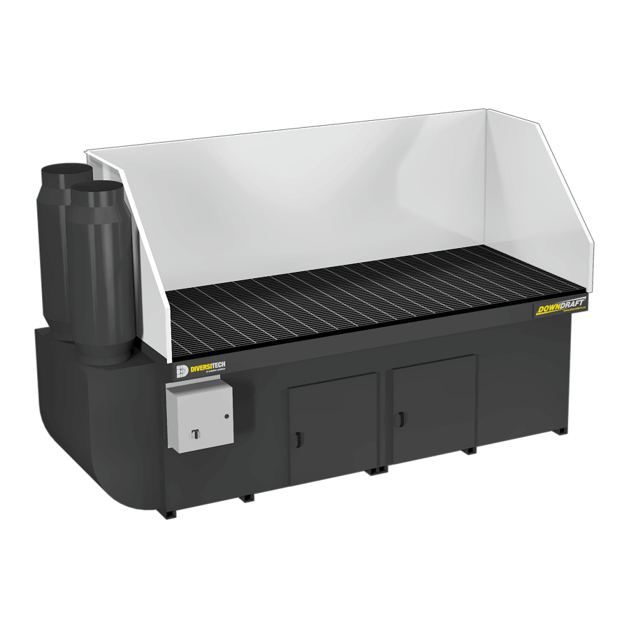 DD-3X8 Downdraft Table with Welding, Grinding, and Deburring Kit