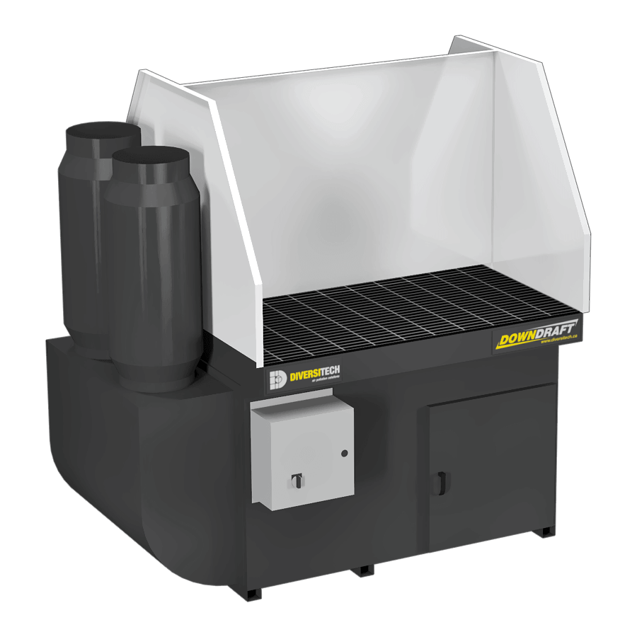 DD-4X4 Downdraft Table with Welding, Grinding, and Deburring Kit