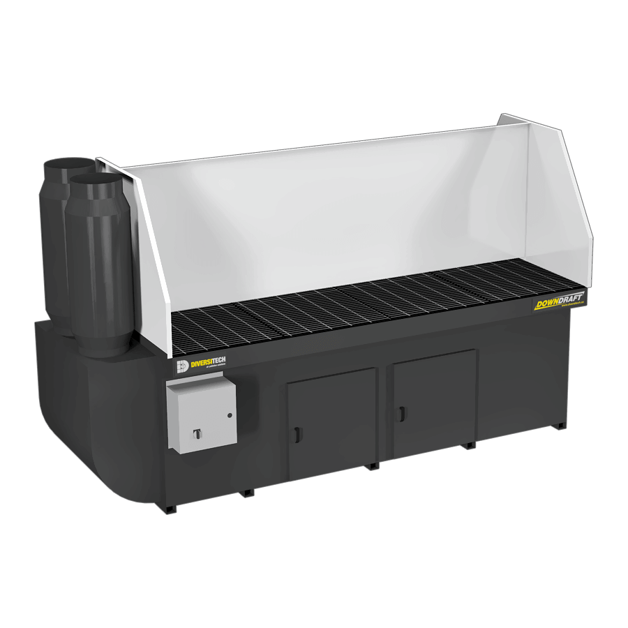 DD-4X8 Downdraft Table with Welding, Grinding, and Deburring Kit