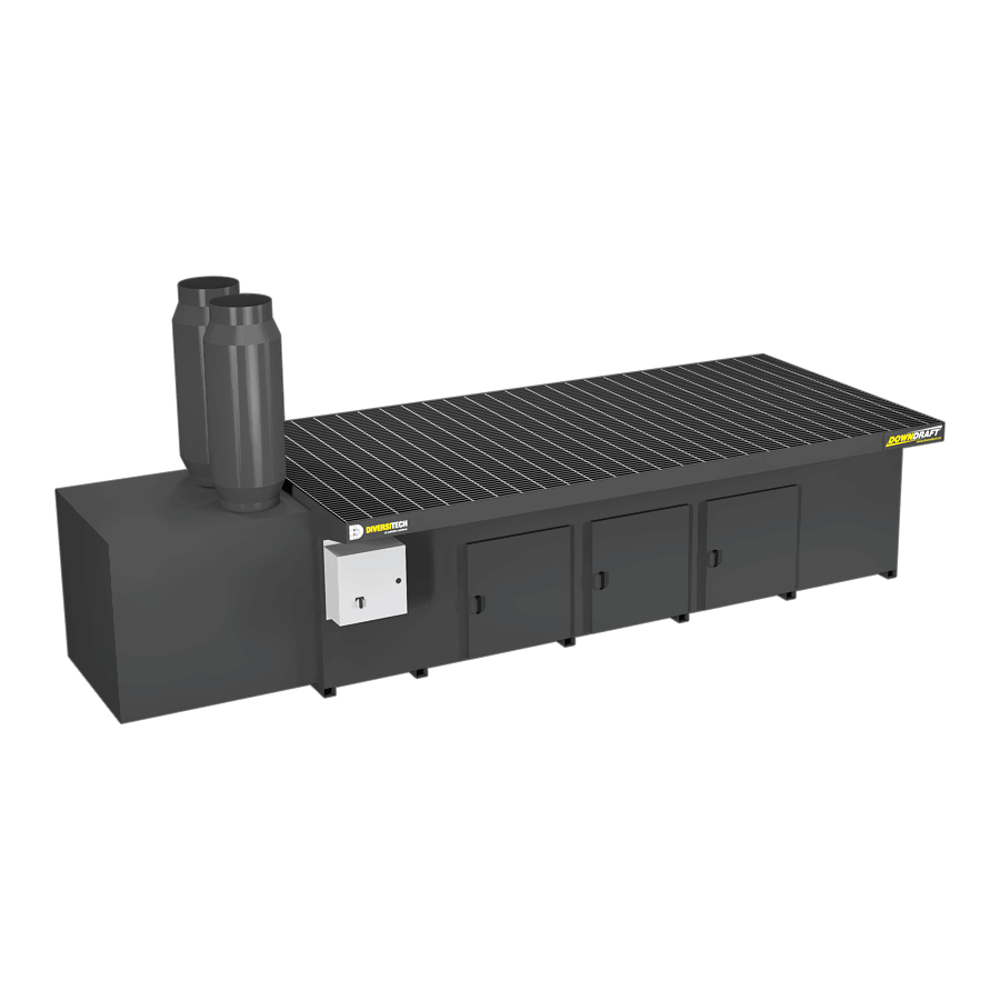 DD-5X10 Base Downdraft Table, Portable (Three Phase)