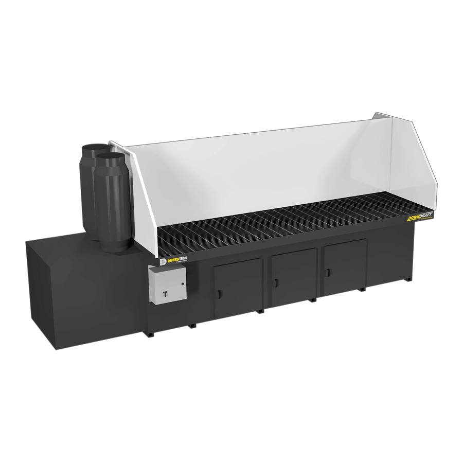 DD-5X10 Downdraft Table with Welding, Grinding, and Deburring Kit