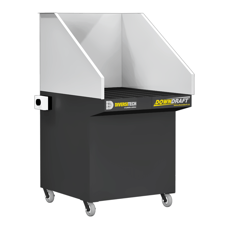 Mini Downdraft Table for Welding, Grinding and Deburring